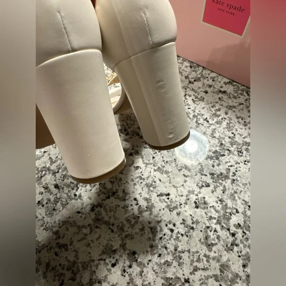 Kate Spade ♠️ Rosa Pearl leather Heels. - Picture 15 of 17